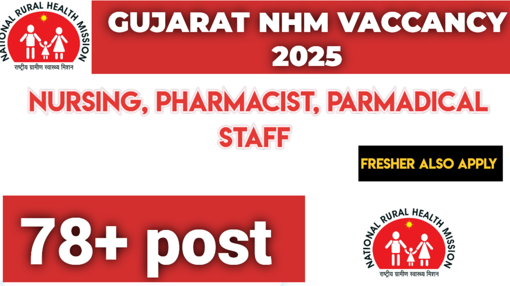 GUJARAT NHM VACCANCY