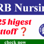 RRB Nursing Superintendent Cut Off 2025 – Zone & Category Wise Analysis