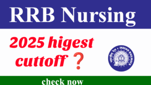 RRB Nursing Superintendent Cut Off 2025 – Zone & Category Wise Analysis