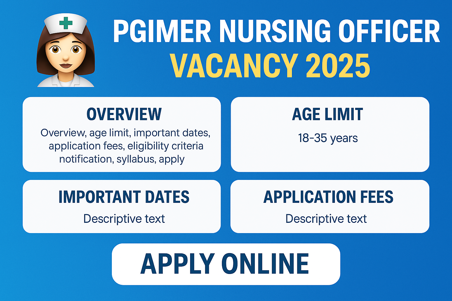 PGMIR NURSING OFFICER VACANCY 51+POST//NURSING &GNM BHARTI July 7, 2025